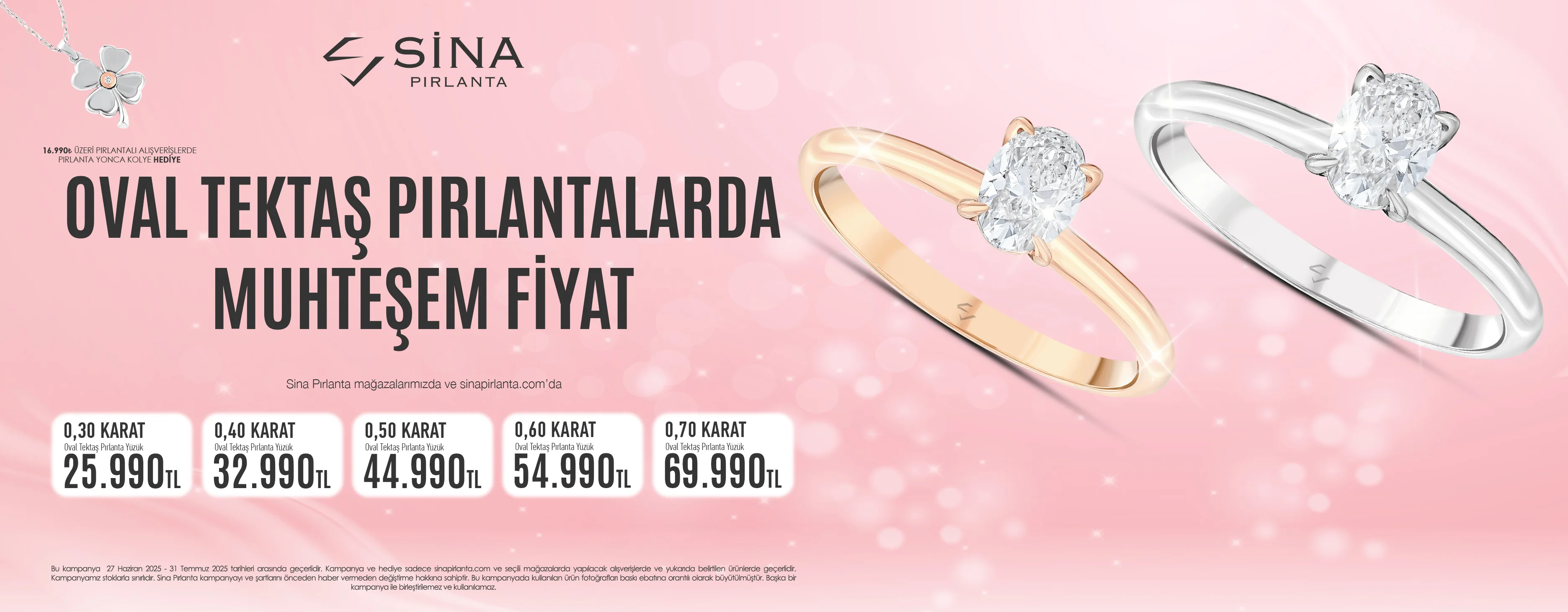 Sina Pırlanta Oval Pırlanta Tektaş Yüzük Kampanyası