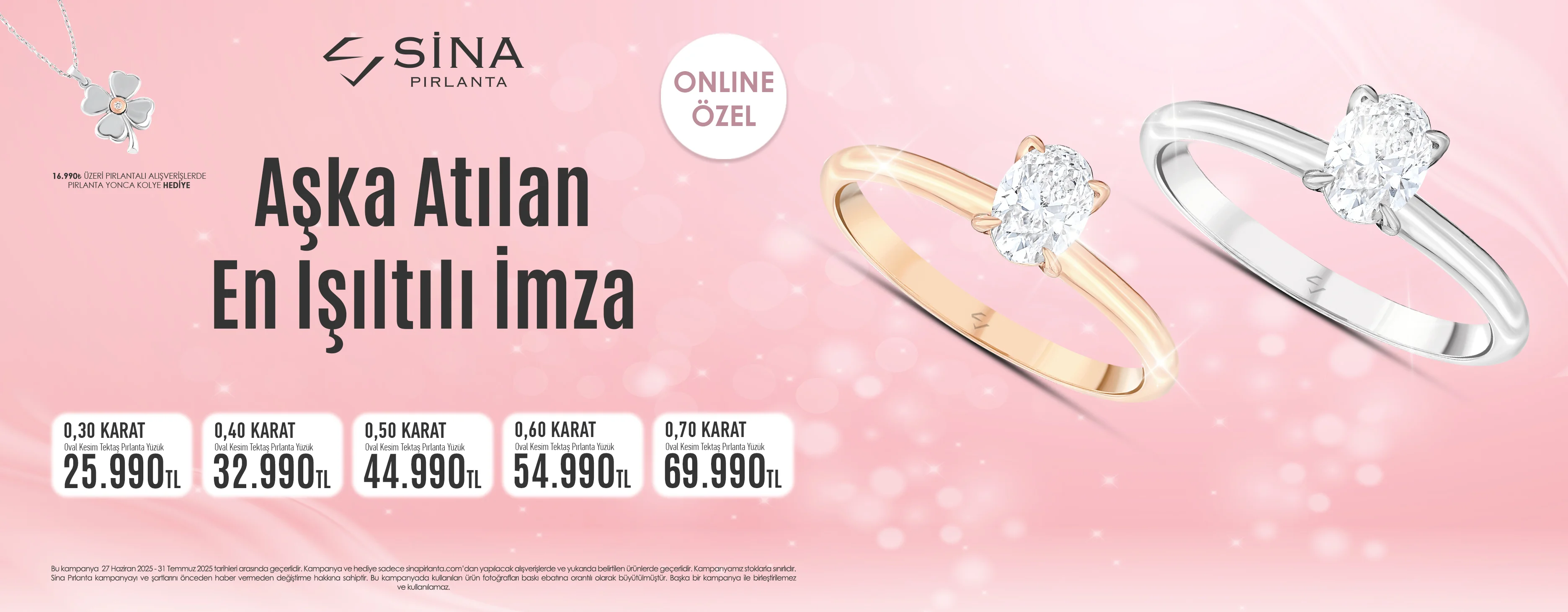 Sina Pırlanta Oval Pırlanta Tektaş Yüzük Kampanyası
