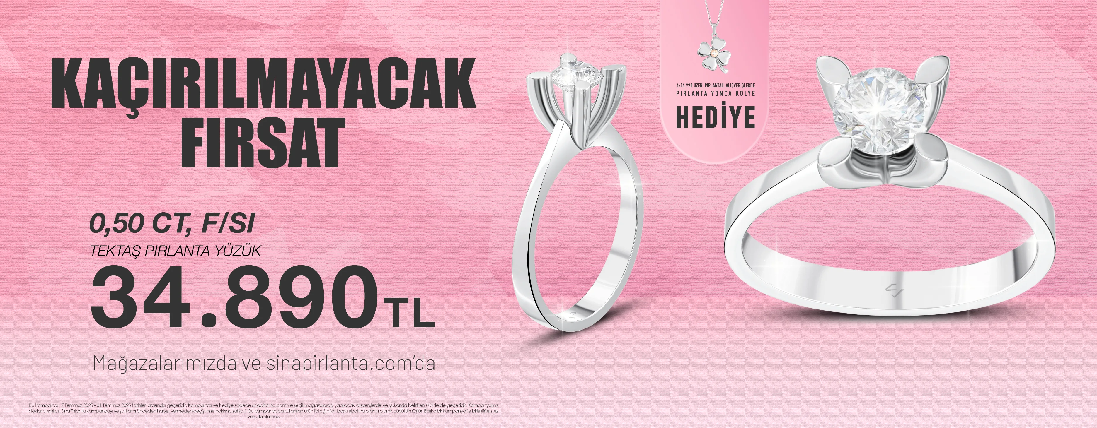 0,50 Karat Pırlanta Tektaş Kampanyası
