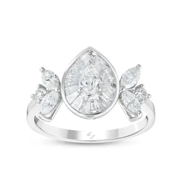 0,90 Karat Pırlantalı Yüzük