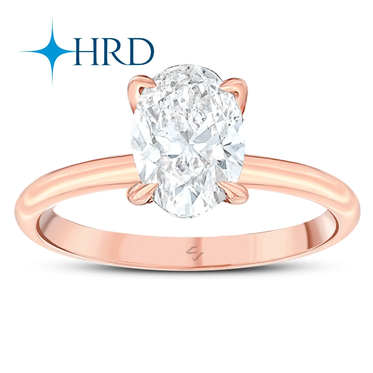 1 Karat Oval HRD Sertifikalı Online Özel Tektaş Pırlanta Yüzük