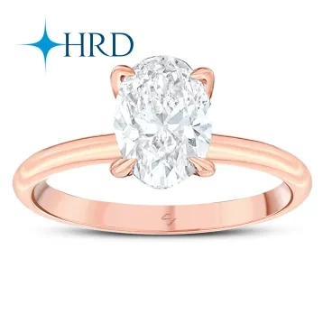 1 Karat Oval HRD Sertifikalı Online Özel Tektaş Pırlanta Yüzük