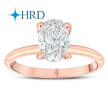 1 Karat Oval HRD Sertifikalı Online Özel Tektaş Pırlanta Yüzük