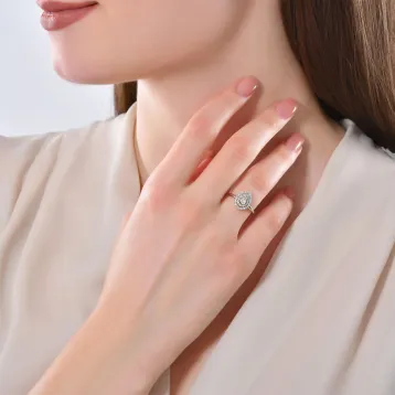 0,36 Karat Pırlantalı Fantezi Yüzük
