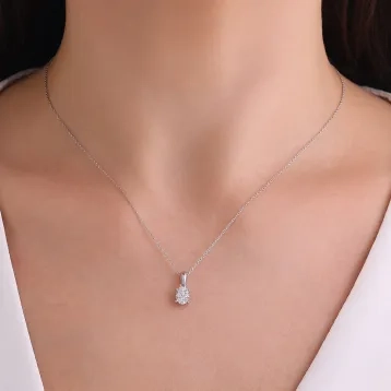 0,50 Karat Görünümlü Pırlanta Kolye 