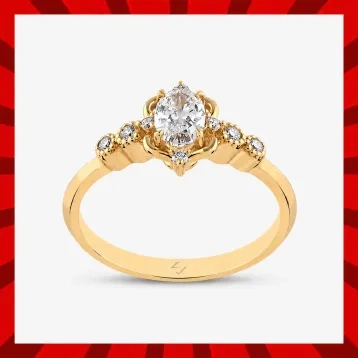 Online Özel Kampanya 0,40 Karat Oval Vintage Tektaş Pırlanta Yüzük