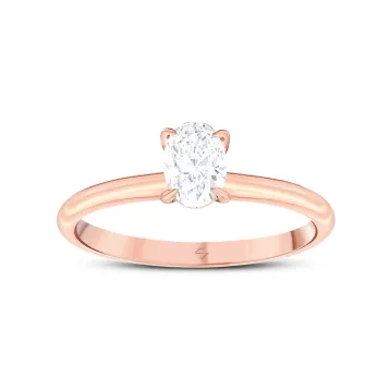 Online Özel 0,30 Karat Oval Pırlanta Tektaş Yüzük