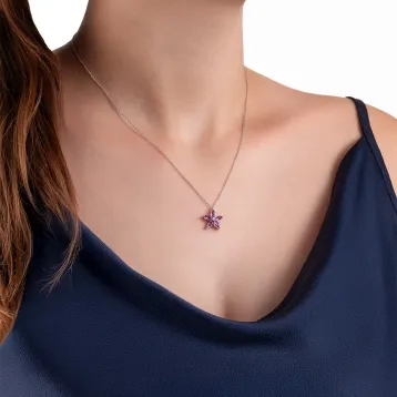 Mür Koleksiyonu Tasarım Çiçek Kolye