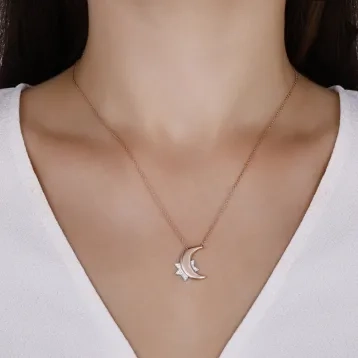 0,05 Karat Pırlanta Tasarım Kolye