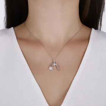 0,20 Karat Pırlanta Tasarım Kolye