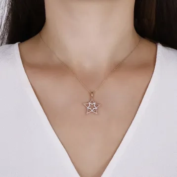 0,14 Karat Pırlanta Tasarım Kolye