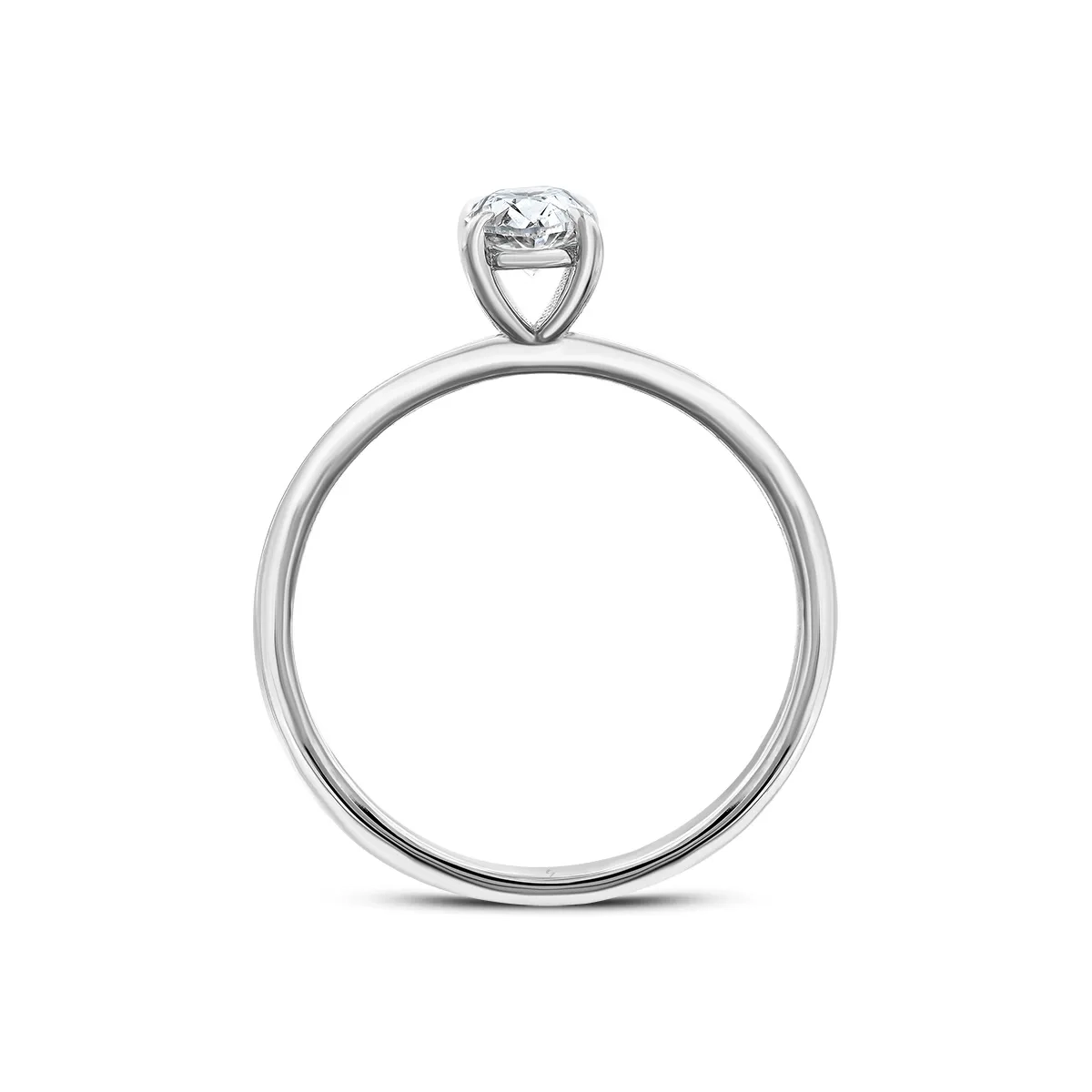 0,30 Karat Oval Pırlanta Tektaş Yüzük