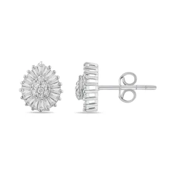 0,49 Karat Pırlantalı Küpe