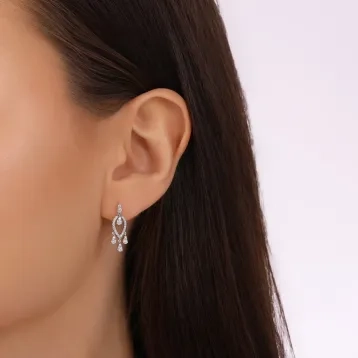 0,52 Karat Pırlanta Trend Küpe