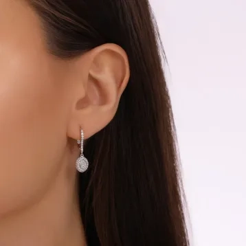 0,59 Karat Pırlanta Trend Küpe