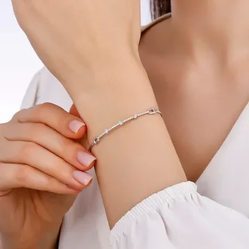0,32 Karat Pırlanta Baget Bileklik