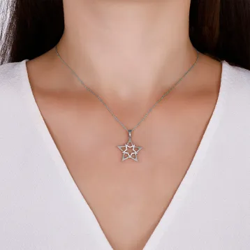 0,11 Karat Pırlanta Tasarım Kolye