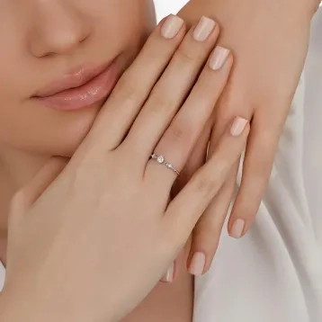 0,24 Karat Pırlanta Trend Yüzük