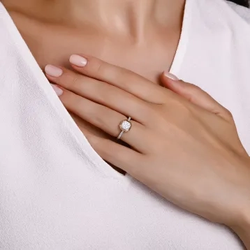 0,29 Karat Pırlantalı Trend Yüzük