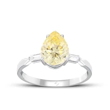 2,98 Karat Pırlantalı Renkli Taşlı Yüzük