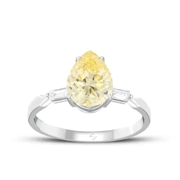 3,08 Karat Pırlantalı Renkli Taşlı Yüzük