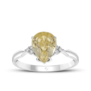 2,84 Karat Pırlantalı Renkli Taşlı Yüzük