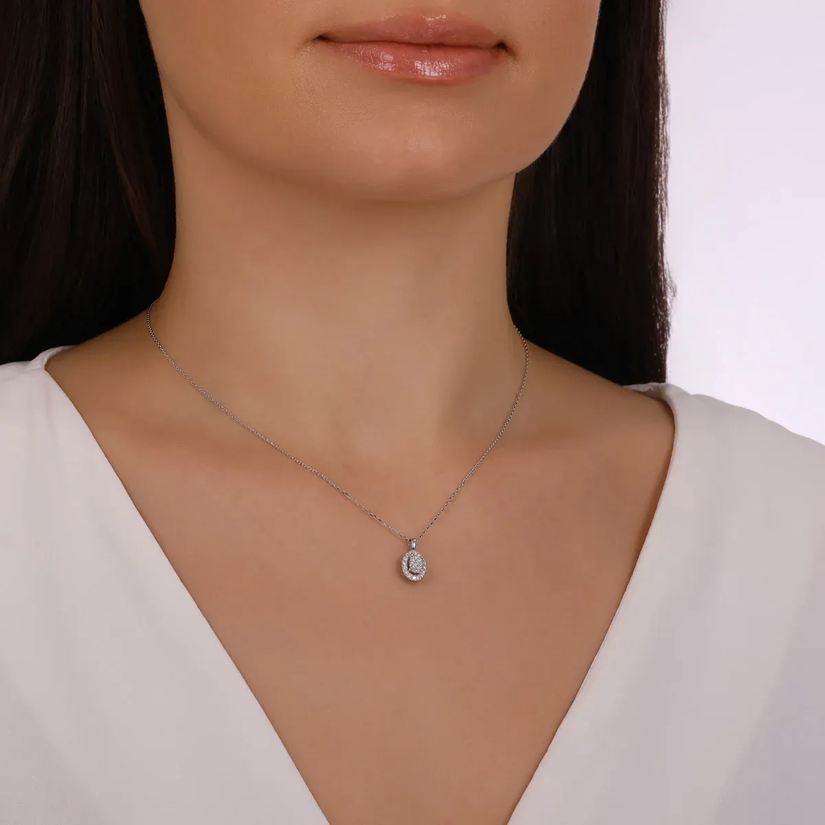0,19 Karat Pırlanta Trend Kolye