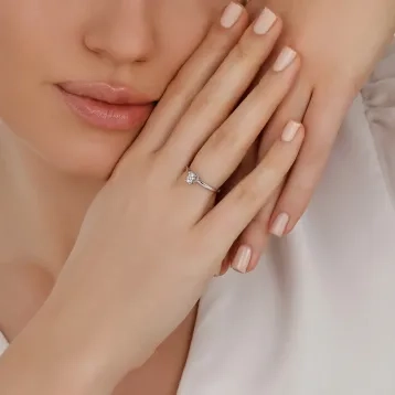 0,14 Karat Pırlanta Trend Yüzük 